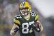 GREEN BAY, WI - DECEMBER 22: Jordy Nelson #87 of the Green Bay Packers runs the ball after catching a pass against the Pittsburgh Steelers at Lambeau Field on December 22, 2013 in Green Bay, Wisconsin. The Steelers defeated the Packers 38-31. (Photo by Wesley Hitt/Getty Images)
