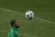 AC Milan's Robinho controls the ball during a training session ahead of Tuesday's Champions League, round of 16, second leg, soccer match against Atletico Madrid at the Vicente Calderon stadium, in Madrid, Spain, Monday, March. 10, 2014. (AP Photo/Andres Kudacki)