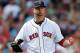 BOSTON, MA - JULY 20: Jon Lester #31 of the Boston Red Sox reacts after getting out of trouble in the sixth inning against the Kansas City Royals at Fenway Park on July 20, 2014 in Boston, Massachusetts. (Photo by Jim Rogash/Getty Images)