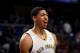 NEW ORLEANS, LA - MARCH 9: Anthony Davis #23 of the New Orleans Pelicans stands on the court during a game against the Denver Nuggets on March 9, 2014 at the Smoothie King Center in New Orleans, Louisiana. NOTE TO USER: User expressly acknowledges and agrees that, by downloading and or using this Photograph, user is consenting to the terms and conditions of the Getty Images License Agreement. Mandatory Copyright Notice: Copyright 2014 NBAE (Photo by Layne Murdoch/NBAE via Getty Images)