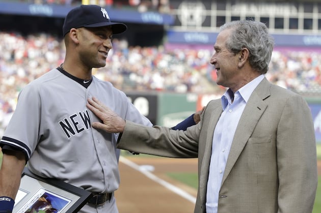 President Bush Surprises Jeter