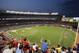 Soccer fans cheer as Manchester City plays Liverpool in the second half of a Guinness International Champions Cup soccer tournament match, Wednesday, July 30, 2014, at Yankee Stadium in New York. Liverpool won on 3-2 on a penalty kick shootout. (AP Photo/Julie Jacobson)