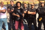 Marcelo Poses With Giant Firearm 