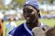 Dallas Cowboys defensive end DeMarcus Lawrence during Dallas Cowboy's training camp, Thursday, July 24, 2014, in Oxnard, Calif. (AP Photo/Gus Ruelas)