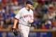 ARLINGTON, TX - MAY 10: Jon Lester #31 of the Boston Red Sox reacts at the end of the 5th inning against the Texas Rangers at Globe Life Park in Arlington on May 10, 2014 in Arlington, Texas. (Photo by Ronald Martinez/Getty Images)