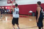 Korver, Klay Thompson in 3-Point Shootout at USA Practice