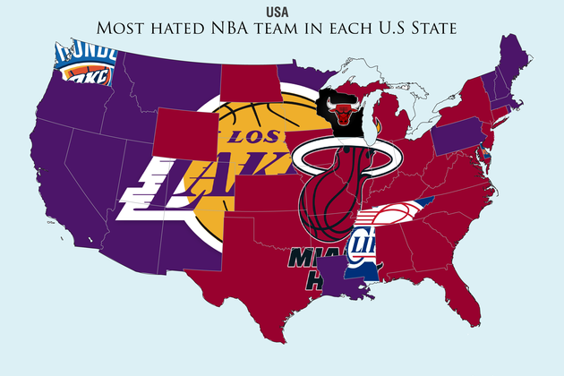 Reddit Survey Shows Which NBA Teams Are the Most Hated in the United