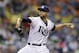 Tampa Bay Rays starting pitcher David Price delivers to the Milwaukee Brewers during the second inning of an interleague baseball game Wednesday, July 30, 2014, in St. Petersburg, Fla. (AP Photo/Chris O'Meara)