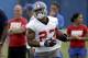 New York Giants running back Rashad Jennings during a NFL football camp in East Rutherford, N.J., Thursday, July 24, 2014. (AP Photo/Seth Wenig)