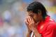 LEICESTER, ENGLAND - JULY 27: Radamel Falcao of Monaco looks on during the the pre season friendly match between Leicester City and Monaco at The King Power Stadium on July 27, 2013 in Leicester, England. (Photo by Michael Regan/Getty Images)