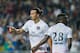 HONG KONG - JULY 29: Zlatan Ibrahimovic (L) celebrates with Jean-Christophe Bahebeck of Paris Saint-Germain after scoring a goal during the friendly match between Kitchee and Paris Saint-Germain at Hong Kong Stadium on July 29, 2014 in Hong Kong, Hong Kong. (Photo by Victor Fraile/Getty Images)