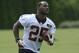 Cincinnati Bengals rookie running back Giovani Bernard carries the ball during an NFL football team practice Tuesday, May 21, 2013 at Paul Brown Stadium in Cincinnati, Ohio. (AP Photo/Michael E. Keating)