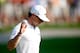 AKRON, OH - AUGUST 02: Rory McIlroy of Northern Ireland reacts after a putt on the first green during the third round of the World Golf Championships-Bridgestone Invitational at Firestone Country Club South Course on August 2, 2014 in Akron, Ohio. (Photo by Gregory Shamus/Getty Images)