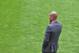 Bayern head coach Pep Guardiola watches his team during the soccer match between FC Bayern Munich and VfB Stuttgart in the Allianz Arena in Munich, Germany, on Saturday, May 10. 2014. (AP Photo/Kerstin Joensson)