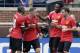 ANN ARBOR, MI - AUGUST 2: Wayne Rooney #10 of Manchester United is congratulated by Ashley Young #18 of Manchester United and teammates after scoring a goal against Real Madrid during the first half of the Guinness International Champions Cup at Michigan Stadium on August 2, 2014, in Ann Arbor, Mich (Photo by Duane Burleson/Getty Images)