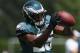Philadelphia Eagles running back LeSean McCoy catches a pass during NFL football training camp Thursday, July 31, 2014, in Philadelphia. (AP Photo/Matt Rourke)