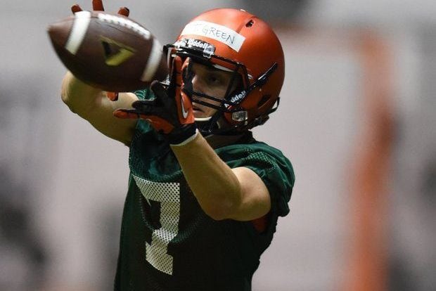 Syracuse Quarterback Troy Green Working out with Wide Receivers