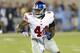 CANTON, OH - AUGUST 3: Running back Andre Williams #44 of the New York Giants runs for a gain during the second quarter against the Buffalo Bills at the 2014 NFL Hall of Fame Game at Fawcett Stadium on August 3, 2014 in Canton, Ohio. (Photo by Jason Miller/Getty Images)