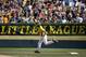 Chula VIsta, Calif.'s Nick Mora (5) rounds second after hitting a three-run home run off Westport, Conn., pitcher Chad Knight in second inning of the United States Championship game at the Little League World Series tournament in South Williamsport, Pa., Saturday, Aug. 24, 2013. (AP Photo/Matt Slocum)