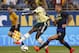 PITTSBURGH, PA - JULY 27: M'Baye Niang #19 of AC Milan handles the ball against Aleksandar Kolarov #11 of Manchester City during International Champions Cup 2014 at Heinz Field on July 27, 2014 in Pittsburgh, Pennsylvania. (Photo by Justin K. Aller/Getty Images)
