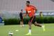 Jul 22, 2014; Pasadena, CA, USA; Manchester United midfielder Luis Antonio Valencia (25) during team practice before the game on July 23 against the Los Angeles Galaxy at the Rose Bowl. Mandatory Credit: Jayne Kamin-Oncea-U SA TODAY Sports