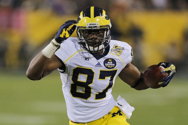 Michigan Tight End Devin Funchess Fixes His Own Problems Using YouTube