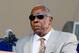 COOPERSTOWN, NY - JULY 27: Baseball legend and Hall of Famer Hank Aaron attends the Baseball Hall of Fame induction ceremony at Clark Sports Center during on July 27, 2014 in Cooperstown, New York. (Photo by Jim McIsaac/Getty Images)