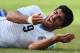 NATAL, BRAZIL - JUNE 24: Luis Suarez of Uruguay reacts during the 2014 FIFA World Cup Brazil Group D match between Italy and Uruguay at Estadio das Dunas on June 24, 2014 in Natal, Brazil. (Photo by Matthias Hangst/Getty Images)