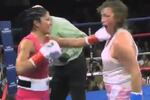 Female Boxer Takes 11 Straight Punches to Face