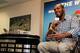DAYTONA BEACH, FL - FEBRUARY 26: UFC fighter Jon Jones speaks to the media prior to the start of the NASCAR Sprint Cup Series Daytona 500 at Daytona International Speedway on February 26, 2012 in Daytona Beach, Florida. (Photo by Jonathan Ferrey/Getty Images for NASCAR)