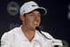 Rory McIlroy, of Northern Ireland, speaks to the media during a news conference before a practice round for the PGA Championship golf tournament at Valhalla Golf Club on Tuesday, Aug. 5, 2014, in Louisville, Ky. The tournament is set to begin on Thursday. (AP Photo/Jeff Roberson)