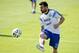 Argentina's Ezequiel Lavezzi controls the ball during a training session in Vespesiano, near Belo Horizonte, Brazil, Sunday, June 22, 2014. Argentina plays in group F of the 2014 soccer World Cup. (AP Photo/Victor R. Caivano)