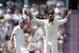 India's Ravindra Jadeja successfully appeals for the wicket of England's Gary Ballance, left, during the fourth day of the third cricket Test match of the series between England and India at The Ageas Bowl in Southampton, England, Wednesday, July 30, 2014. (AP Photo/Matt Dunham)