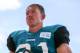 Jacksonville Jaguars running back Toby Gerhart (21) leaves the field following NFL football training camp in Jacksonville, Fla.,Wednesday, July 30, 2014. (AP Photo/Gary McCullough)