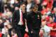 MANCHESTER, ENGLAND - MAY 03: Ryan Giggs the Manchester United interim manager speaks with coach Phil Neville during the Barclays Premier League match between Manchester United and Sunderland at Old Trafford on May 3, 2014 in Manchester, England. (Photo by Shaun Botterill/Getty Images)