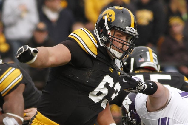 Blythe Ready to Join List of Legendary List on O-Line at Iowa