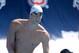 IRVINE, CA - AUGUST 06: Michael Phelps prepares for his race in the Men's 100 Meter Freestyle Prelims during the 2014 Phillips 66 National Championships at the Woollett Aquatic Center on August 6, 2014 in Irvine, California. (Photo by Harry How/Getty Images)