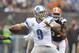 Detroit Lions quarterback Matthew Stafford during an NFL football game against the Cleveland Browns Sunday, Oct. 13, 2013 in Cleveland. Detroit won 31-17. (AP Photo/David Richard)