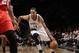 Brooklyn Nets guard Shaun Livingston (14) drives to the basket against the Atlanta Hawks in the first half of their NBA basketball game at the Barclays Center, Monday, Jan. 6, 2014, in New York. (AP Photo/Kathy Willens)