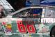 Dale Earnhardt Jr.'s No.88 car getting work during practice in the Daytona garage