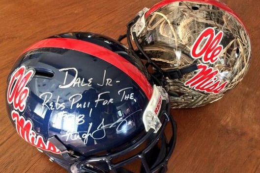 Ole Miss Sends Dale Jr. 'Solid' Lids