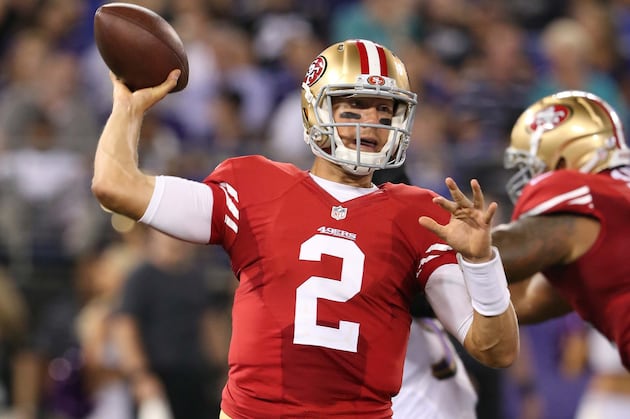 Blaine Gabbert Struggles in 49ers Debut