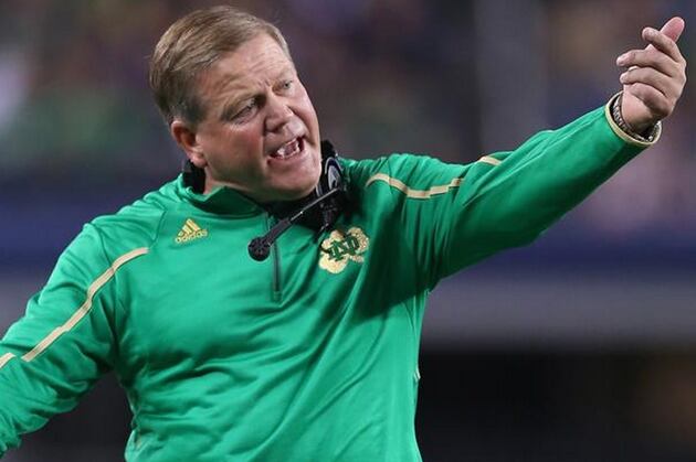 Forbes: Notre Dame's Brian Kelly Is Top CFB Coach