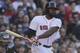 Boston Red Sox Jackie Bradley Jr. during the sixth inning of a baseball game at Fenway Park in Boston, Thursday, July 10, 2014. (AP Photo/Charles Krupa)