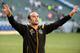 LOS ANGELES, CA - MAY 25: Landon Donovan #10 of Los Angeles Galaxy reacts to his supporters after a 4-1 win over the Philadelphia Union at StubHub Center on May 25, 2014 in Los Angeles, California. (Photo by Harry How/Getty Images)