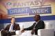 Michael Fabiano and Marshall Faulk are seen during the NFL Fantasy Draft Week Panel discussion and Fantasy Live taping on August 23, 2013, in New York City. (Brian Ach/AP Images for NFL)
