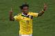 CUIABA, BRAZIL - JUNE 24: Juan Guillermo Cuadrado of Colombia celebrates scoring his team's first goal after a penalty kick during the 2014 FIFA World Cup Brazil Group C match between Japan and Colombia at Arena Pantanal on June 24, 2014 in Cuiaba, Brazil. (Photo by Warren Little/Getty Images)