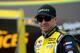 WATKINS GLEN, NY - AUGUST 08: Marcos Ambrose, driver of the #9 Stanley Ford, looks on in the garage area during practice for the NASCAR Sprint Cup Series Cheez-It 355 at Watkins Glen International on August 8, 2014 in Watkins Glen, New York. (Photo by Jared C. Tilton/Getty Images)