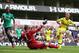 LONDON, ENGLAND - AUGUST 09: Lewis Holtby (R) of Spurs has his shot at goal blocked by Ralf Fahrmann of Schalke during a pre season friendly match between Tottenham Hotspur and FC Schalke at White Hart Lane on August 9, 2014 in London, England. (Photo by Jan Kruger/Getty Images)