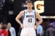 MINNEAPOLIS, MN - April 16: Kevin Love #42 of the Minnesota Timberwolves stands on the court against the Utah Jazz on April 16, 2014 at Target Center in Minneapolis, Minnesota. NOTE TO USER: User expressly acknowledges and agrees that, by downloading and or using this Photograph, user is consenting to the terms and conditions of the Getty Images License Agreement. Mandatory Copyright Notice: Copyright 2014 NBAE (Photo by Jordan Johnson/NBAE via Getty Images)